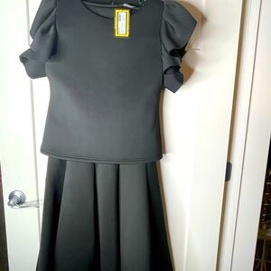 NWT Gracia Black Skirt Set | Size Large